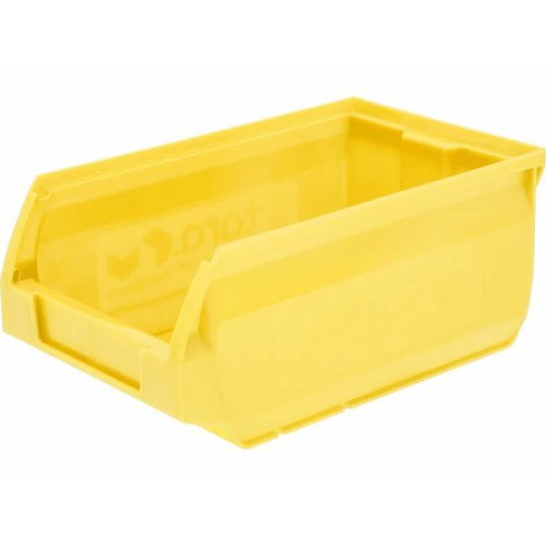 Ящик пластиковый для склада Sanremo, желтый, сплошной (170х105х75)