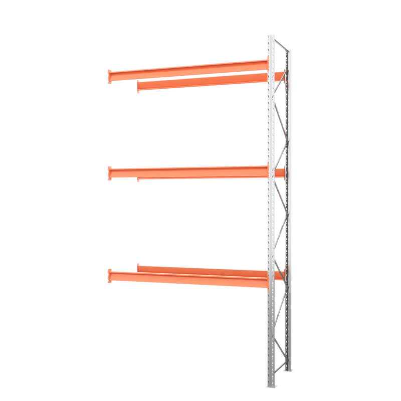 Секция приставная стеллажа металлического паллетного 5000х2700х1100 мм (100.1.5). Ярусы: пол+3