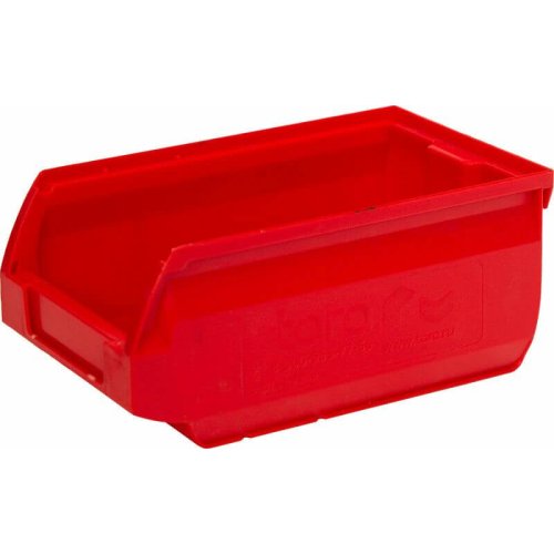 Ящик пластиковый для склада Sanremo, красный, сплошной (170х105х75)