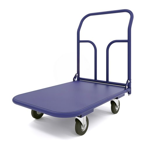 Тележка платформенная ТП 2 (г/п 550 кг, 900x600 мм, колеса литая протекторная резина 160 мм)
