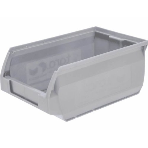 Ящик пластиковый для склада Sanremo, серый, сплошной (170х105х75)