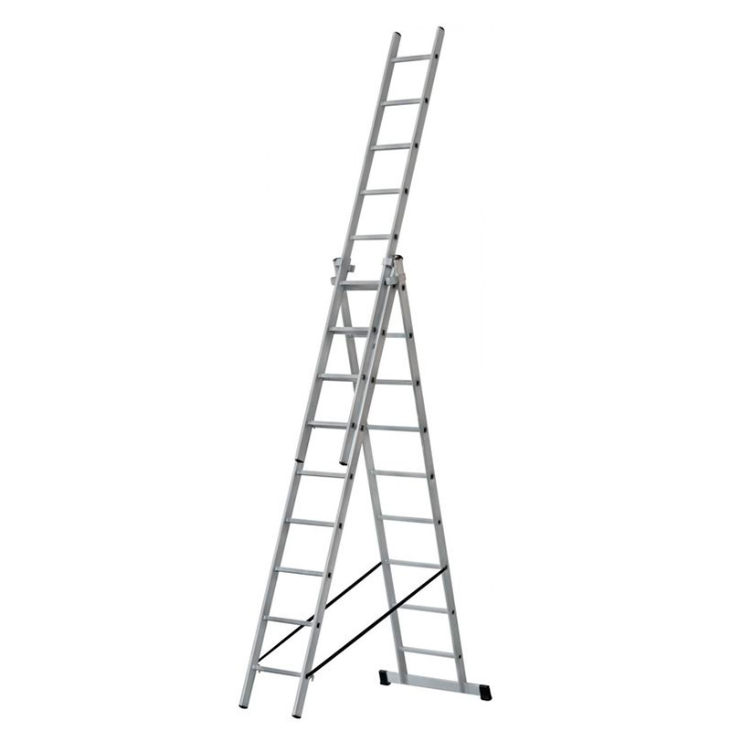 Лестница трёхсекционная универсальная AL309 (9 ступеней)